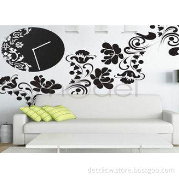 Carving Art Acrylic Wall Clock For Wedding Decoration Moder